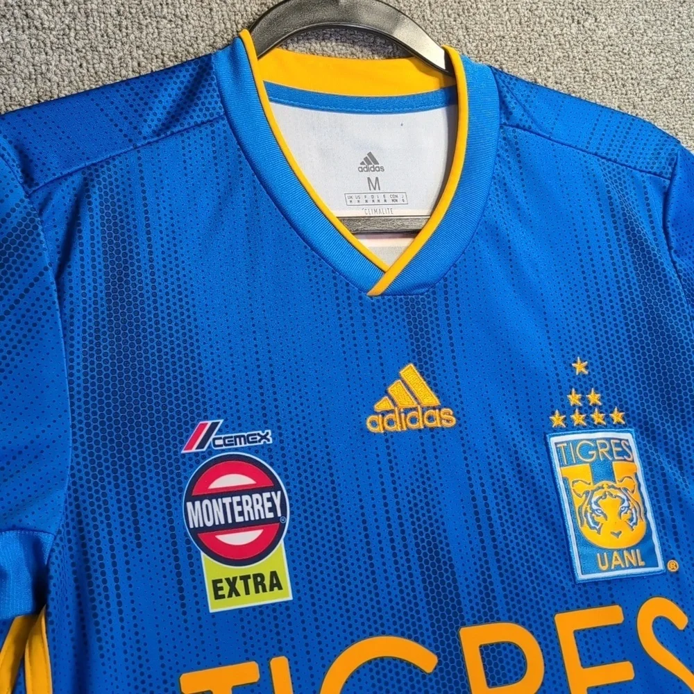 Adidas Tigres UANL 2019/20 Away Shirt Size Medium in Blue/Gold